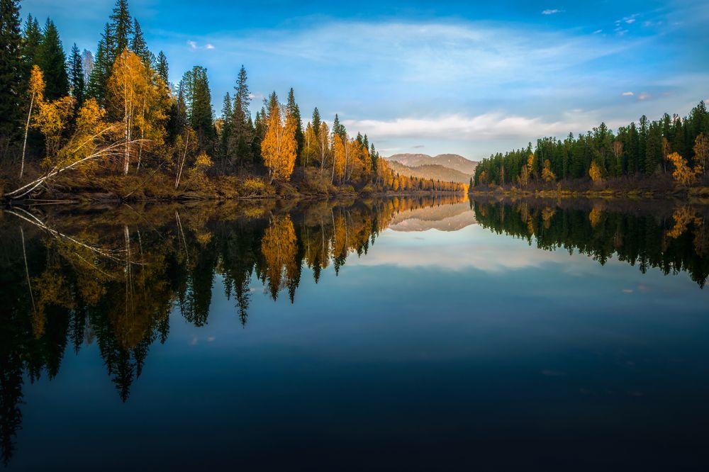 Октябрь в тайге Западных Саян