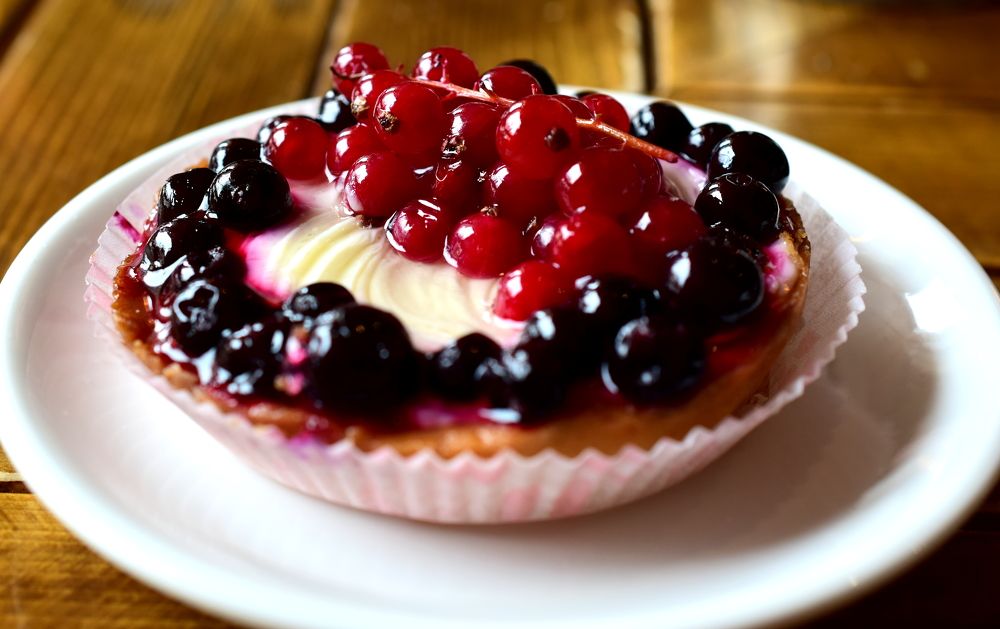 Десерт с ягодами