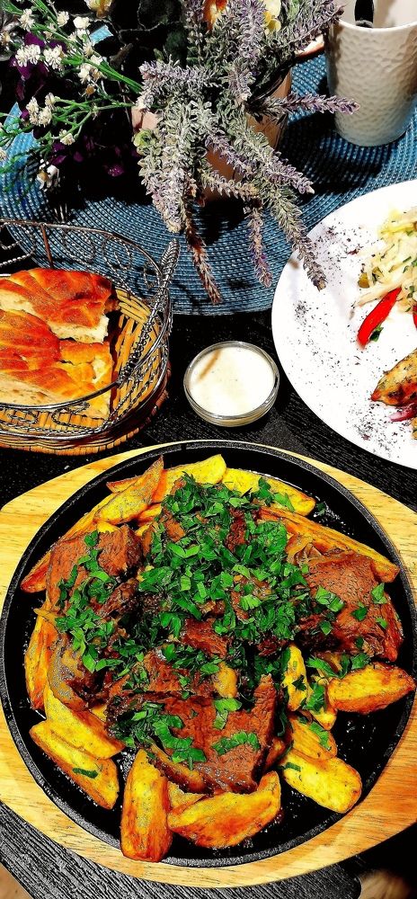 Жаркое из баранины со сладким картофелем