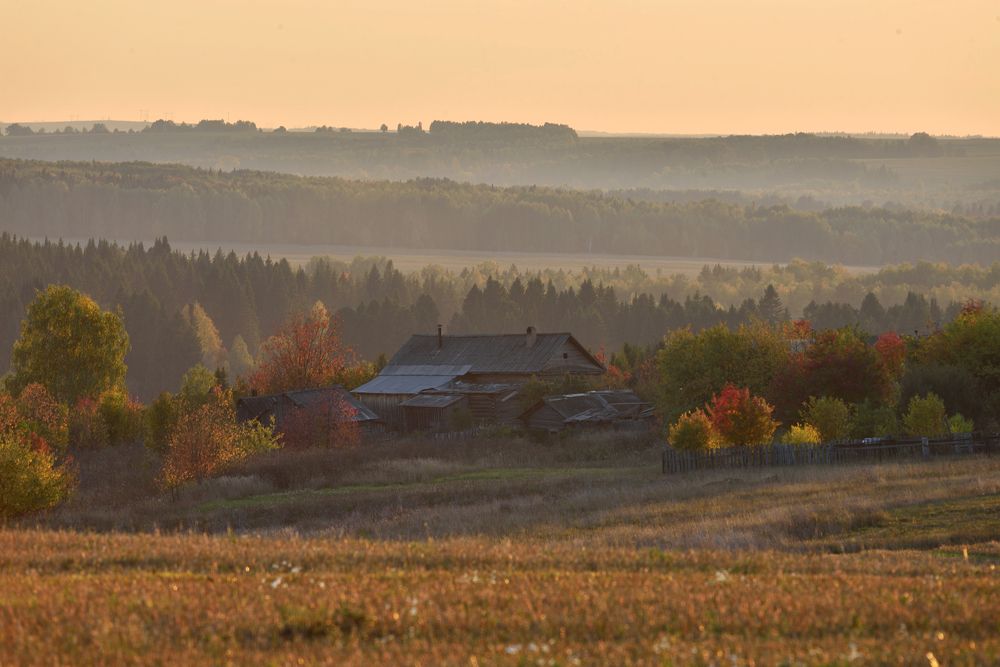 Вечер в деревне