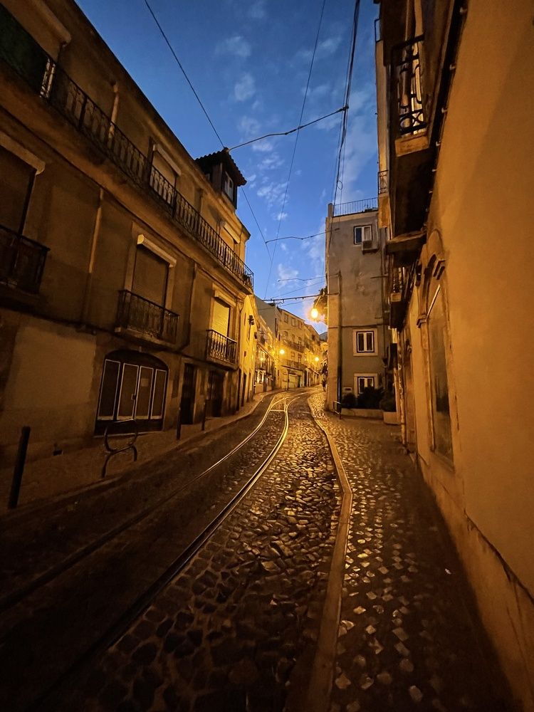 Abandoned alley in the evening