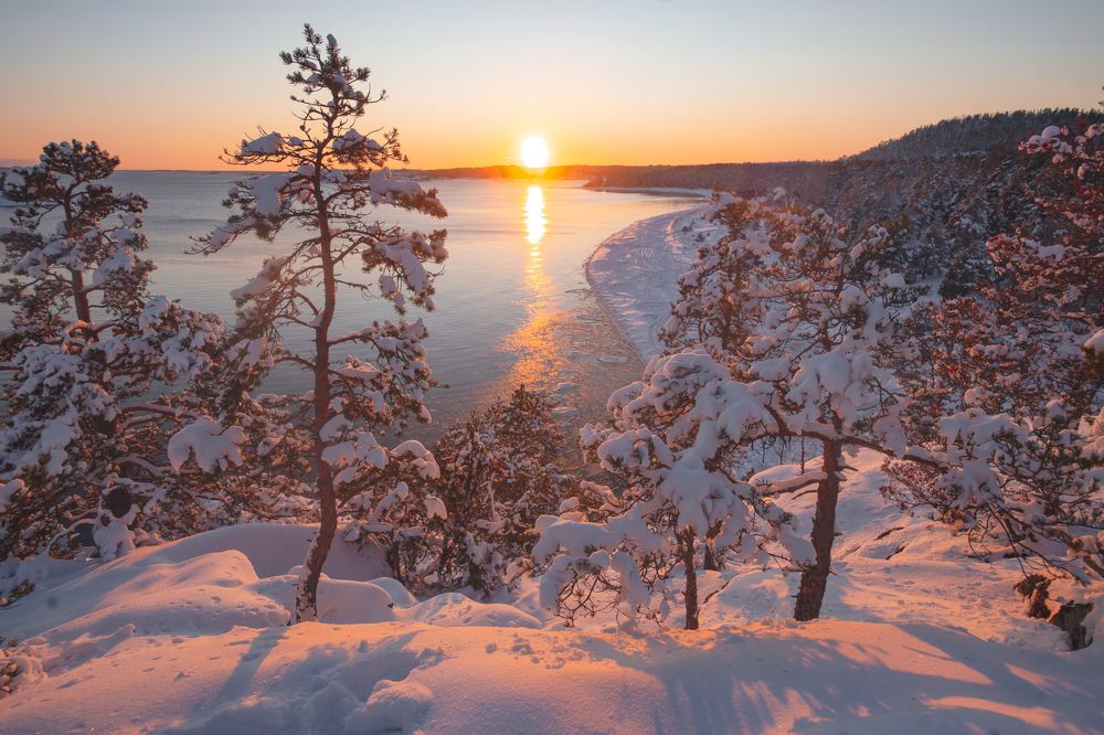 Закат на Ладоге