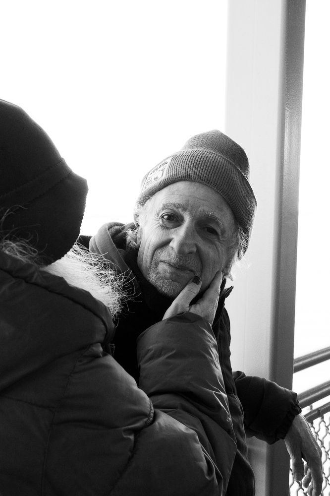 Portrait of a man on a ferry