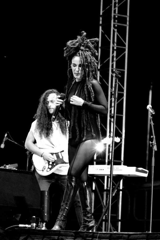 Walking on stage