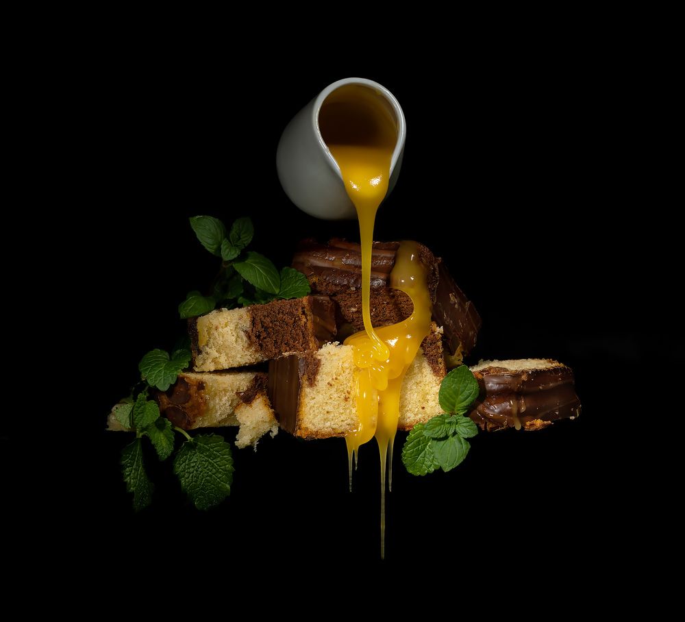 Шоколадно-медовый бисквит