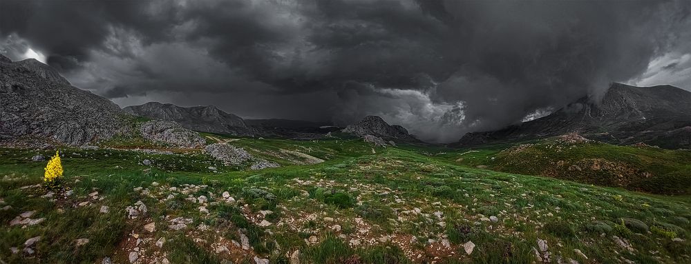 Mountains. Storm