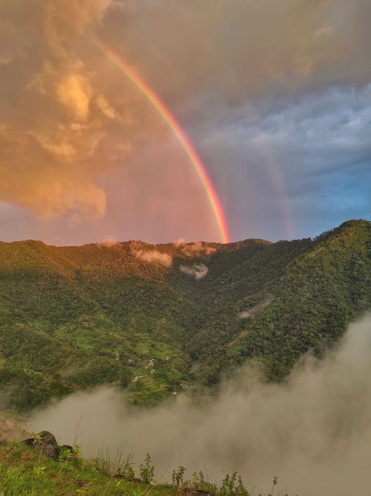Double Rainbow After the Storm