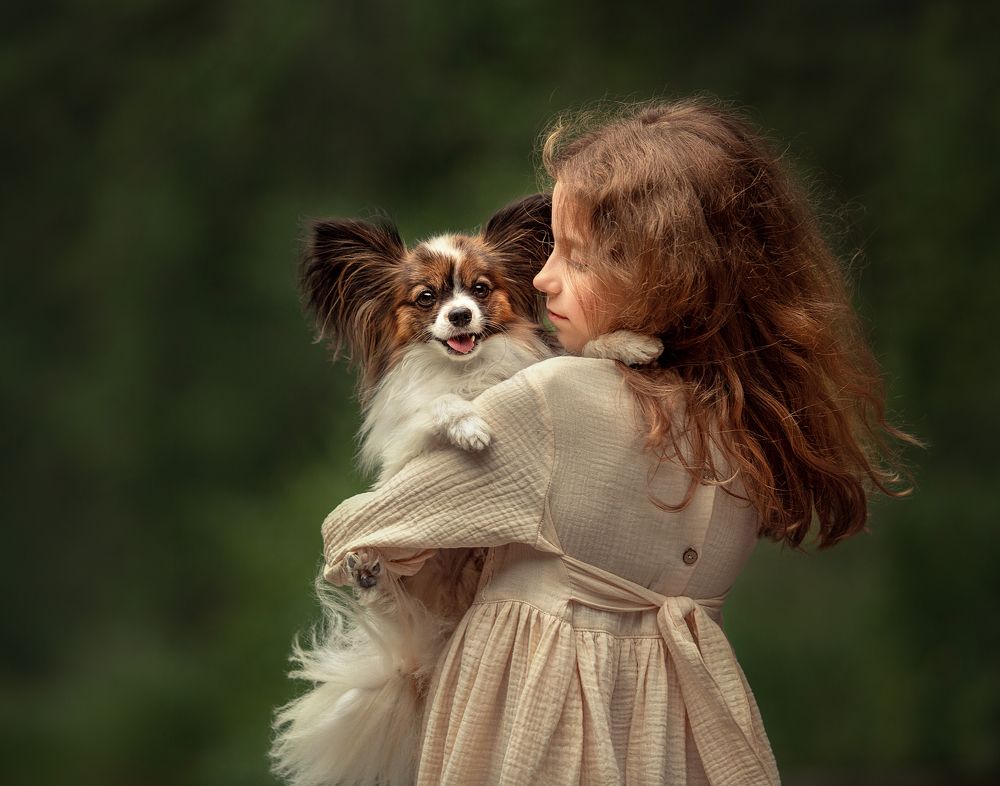 The girl and her best friend