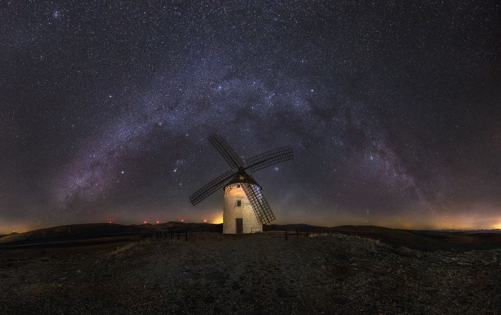 The Mill under the Winter Milky Way