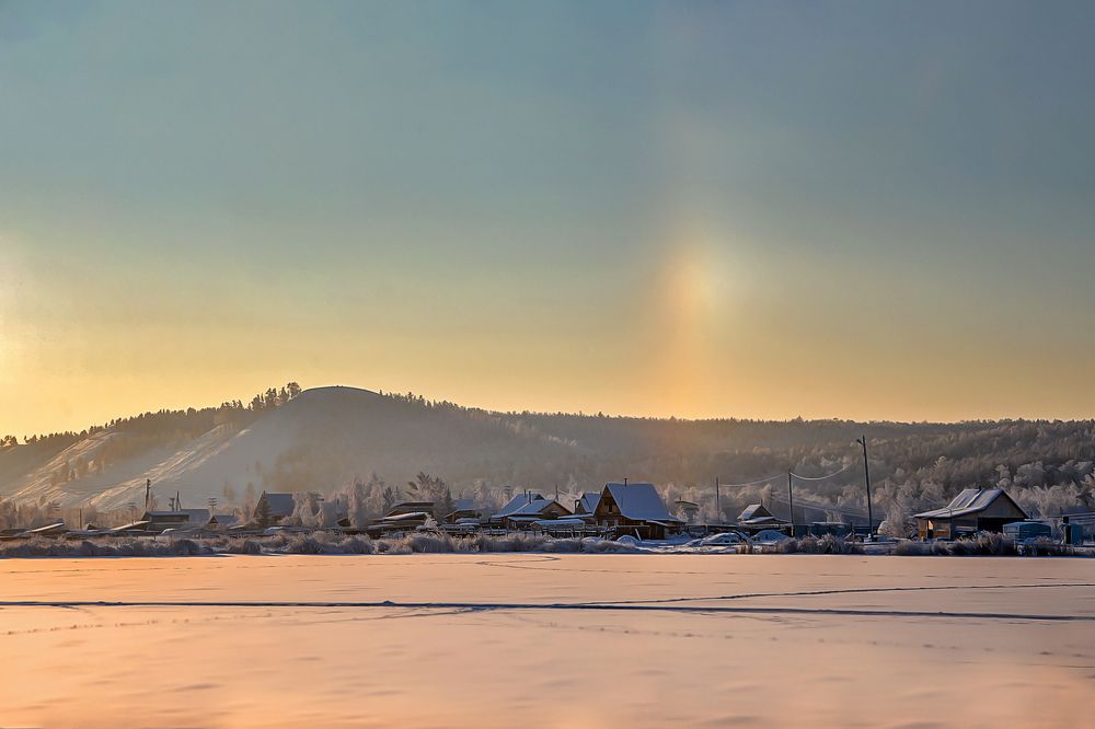 Зима в деревне