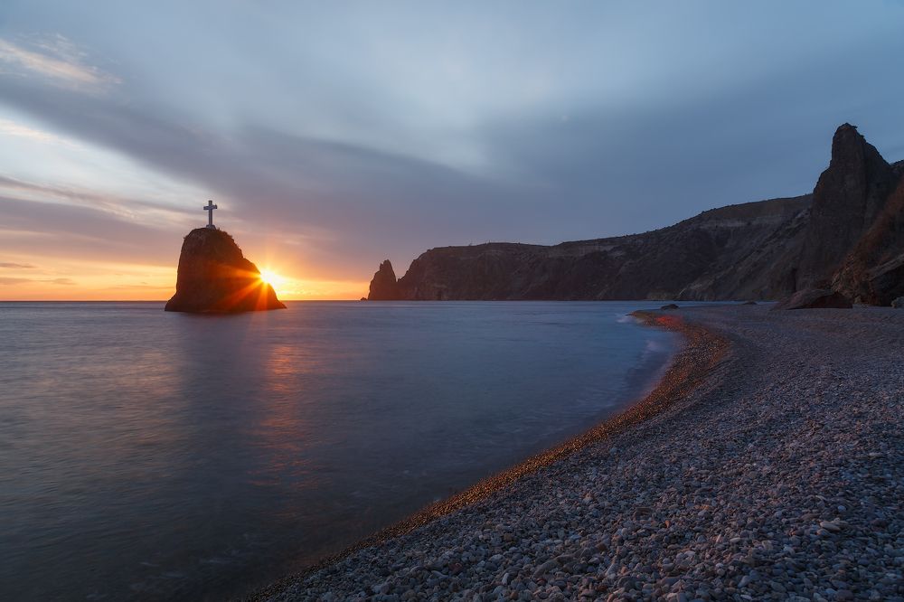 Уходящий январь, Фиолент и пляж, который отдыхает.