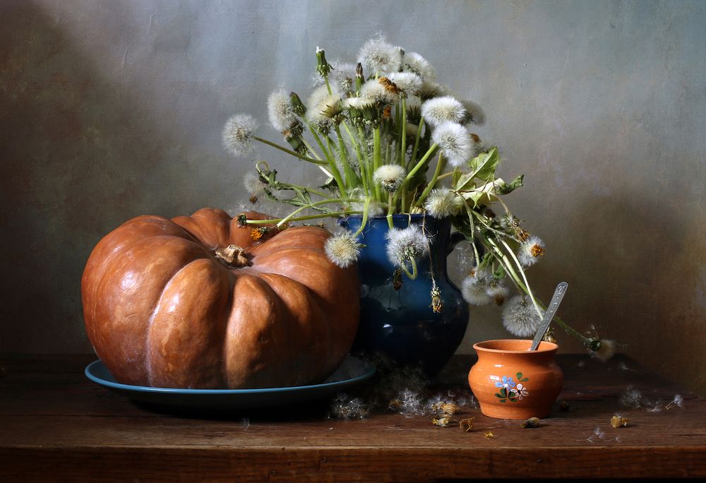 Тыква и одуванчики