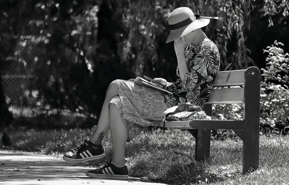 Reading in the park