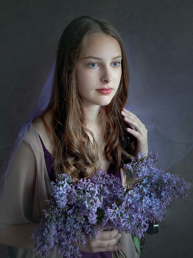 В сиреневом тумане.