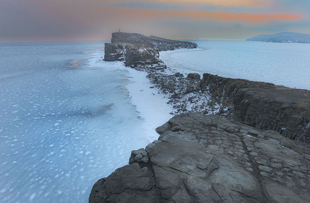 Закат над мысом Тобизина, Владивосток