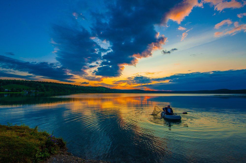 Утро на озере