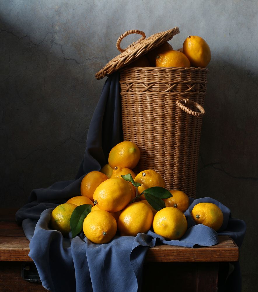 Корзина с лимонами
