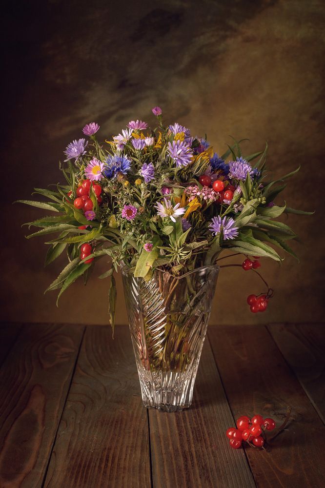 Букет с калиной/Bouquet with viburnum