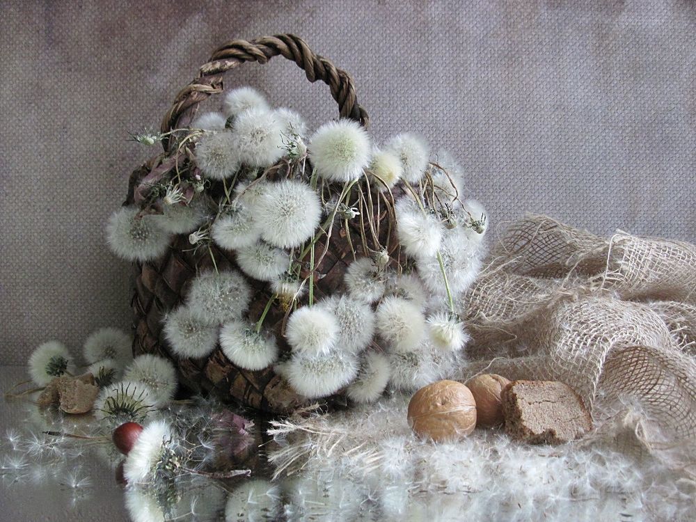 Пушистая корзинка