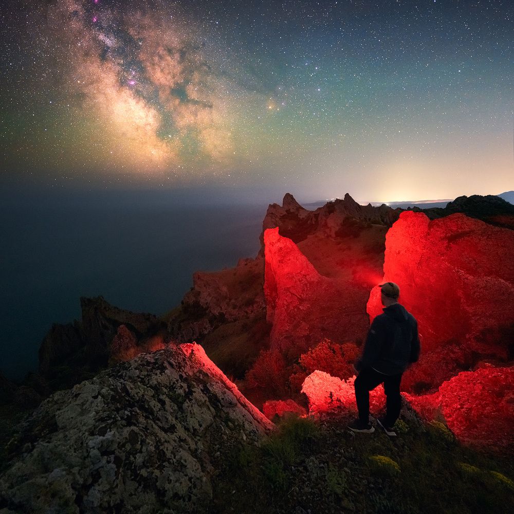 Ночной Карадаг.