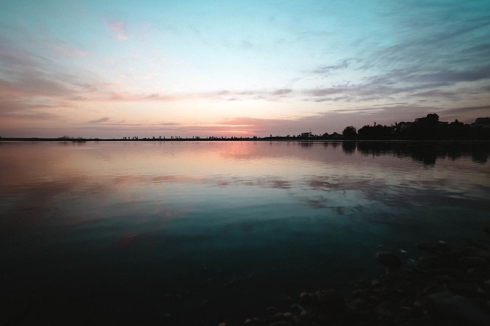 Закат на море