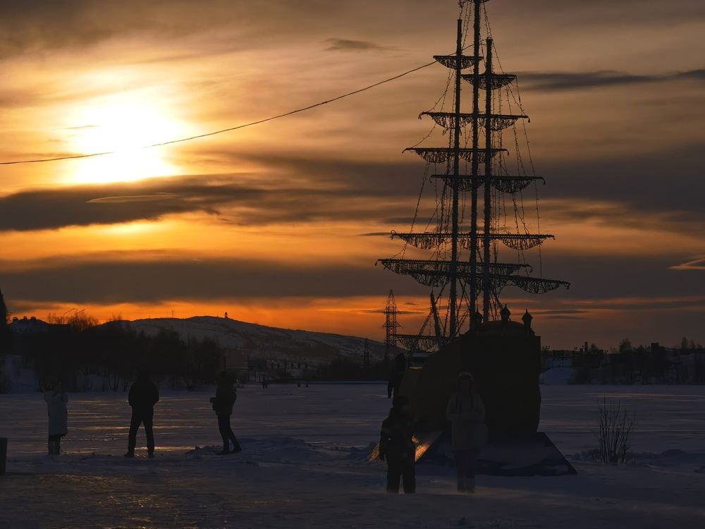 На закате дня