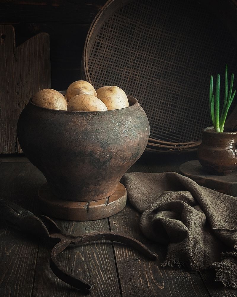 Чугун с картофелем