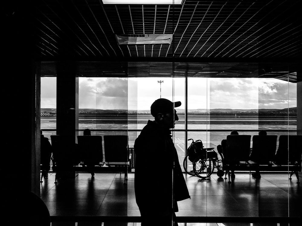 in an airport