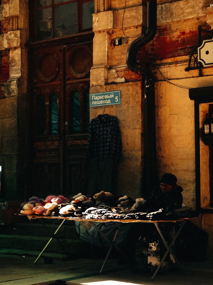 at a bazaar