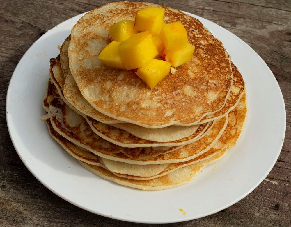 Блины  и фрукты