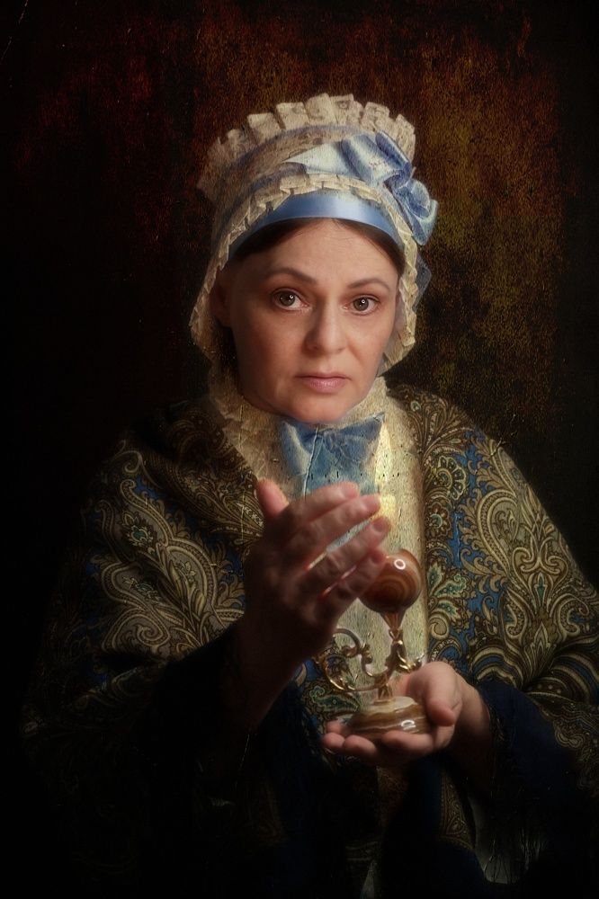 Автопортрет со свечой (self-portrait with a candle)