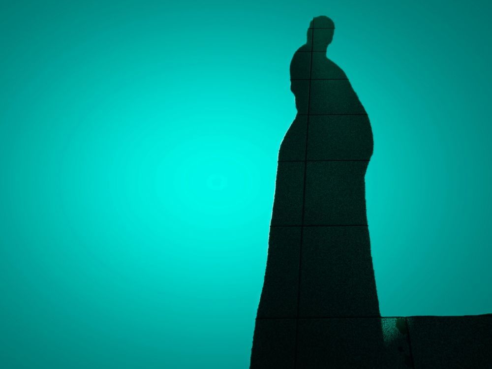 a mother-to-be strolling in the late afternoon