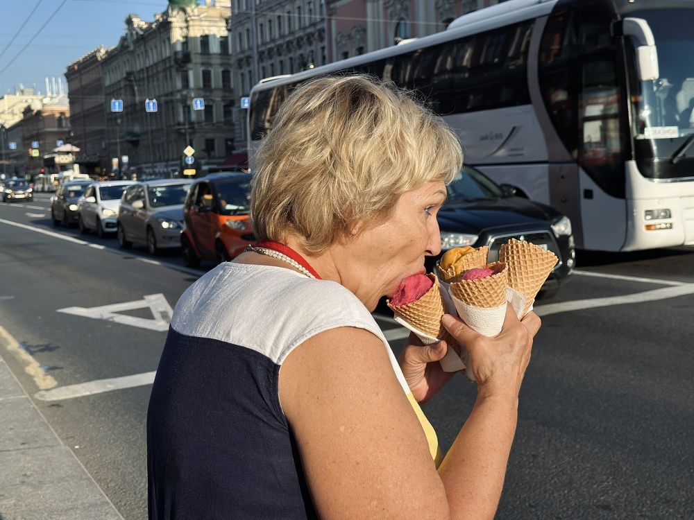 Жара в Питере.