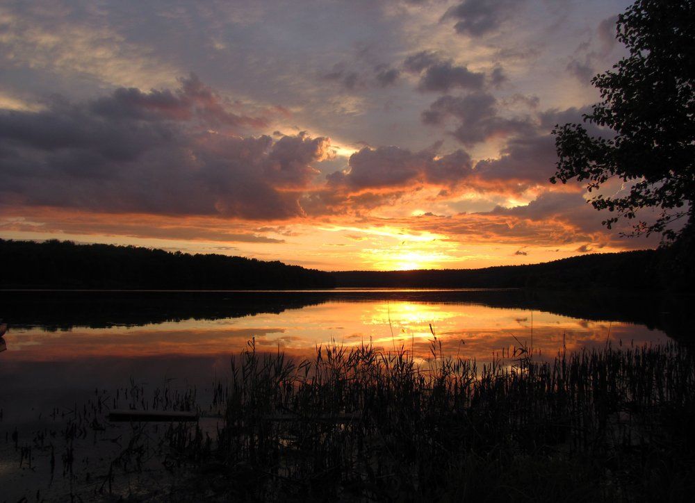 "Закат горел торжественно-тревожно..."