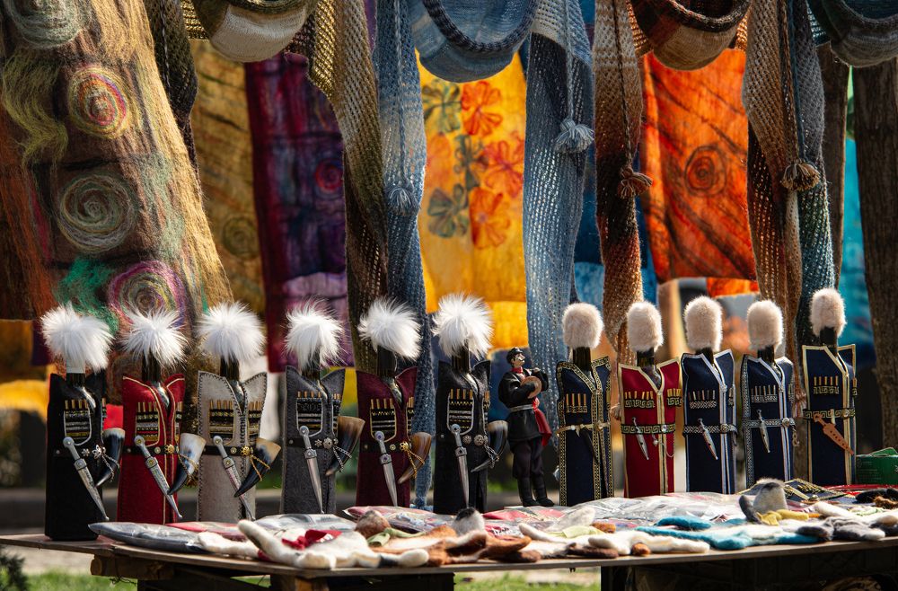 Exhibition on the beach.