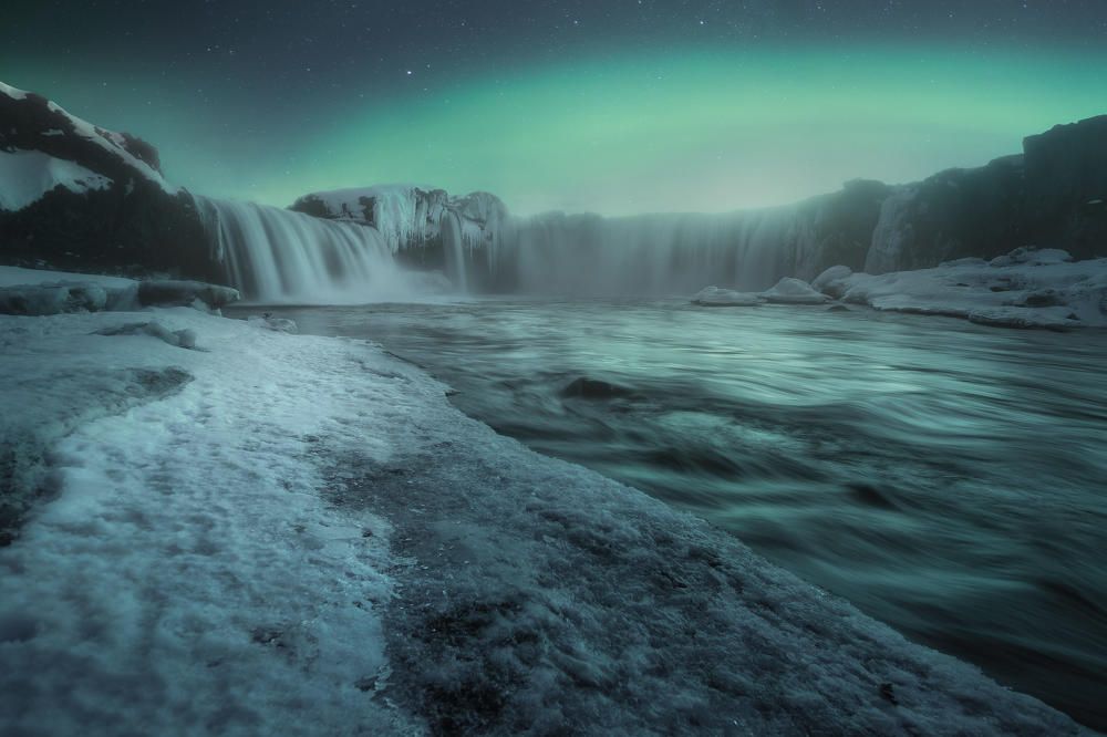 Godafoss Moonlight
