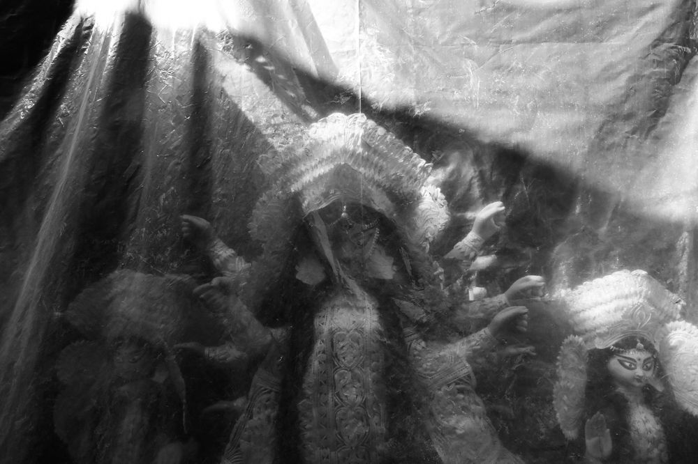Durga Maa Getting Ready