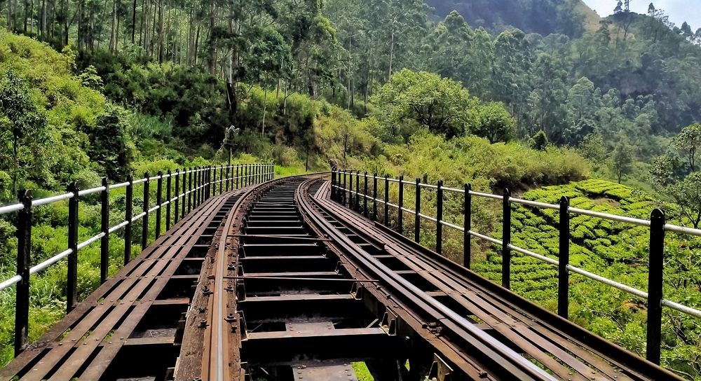 Railway roads in Highlands of Sri Lanka