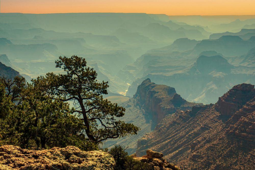 Закат в каньоне