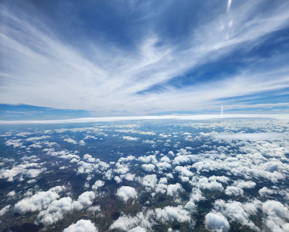 Skyview from plane.