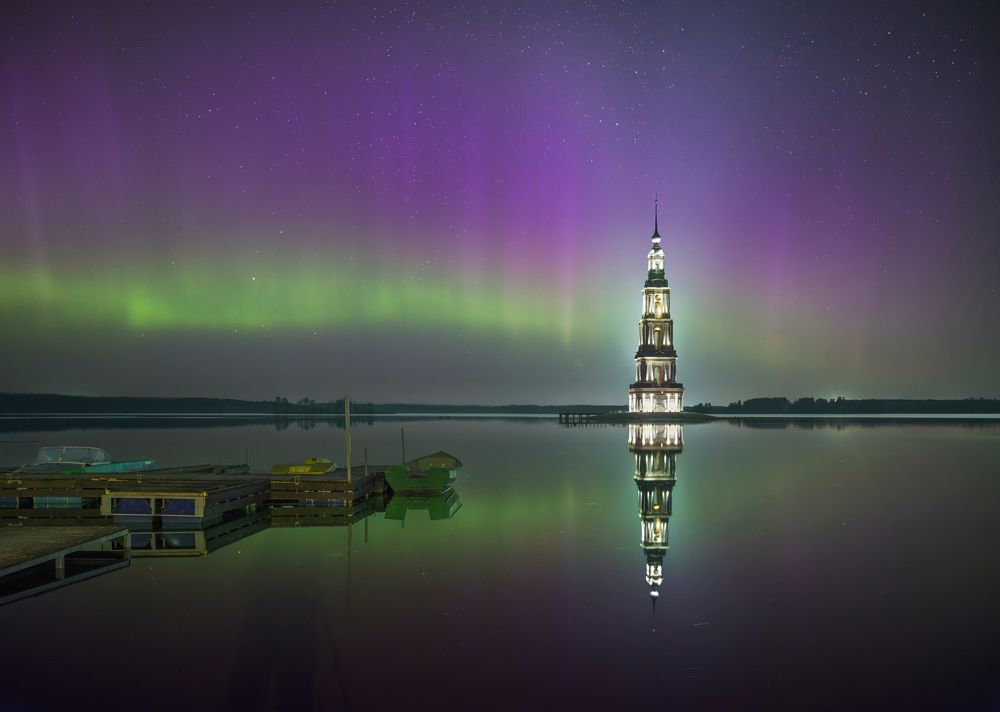 Калязин. Северное сияние 23.04.23.