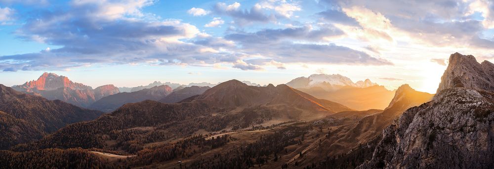 Sunset in the Dolomites