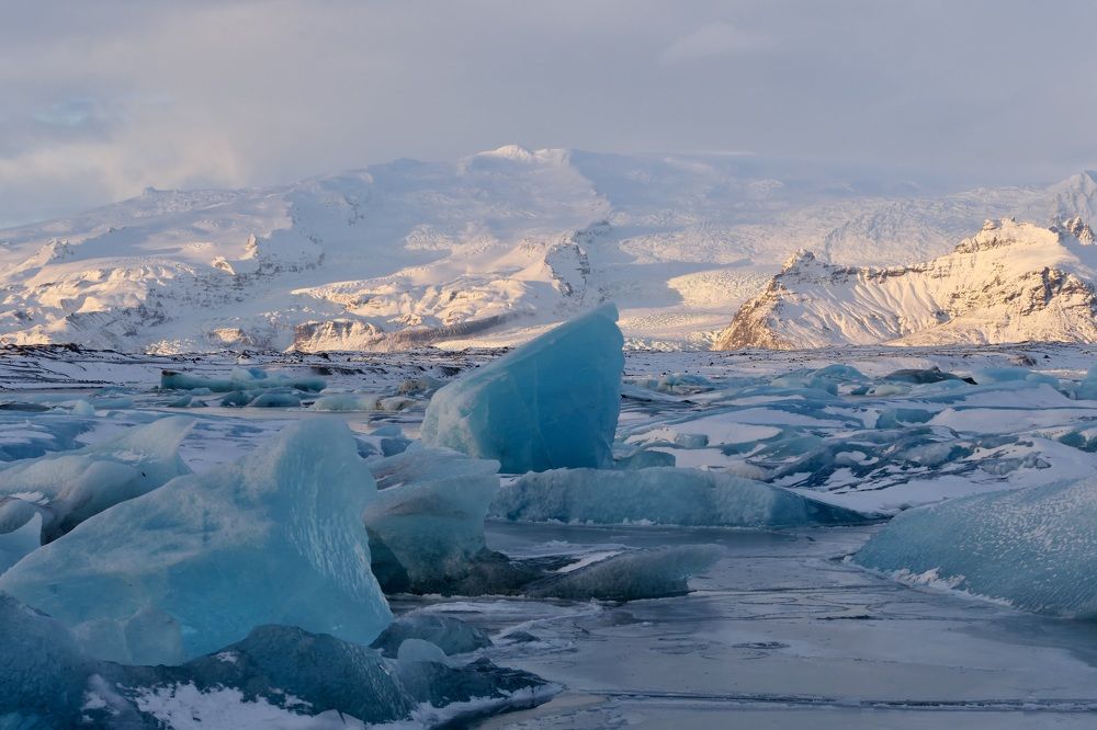 Blue white Jökulsárlón