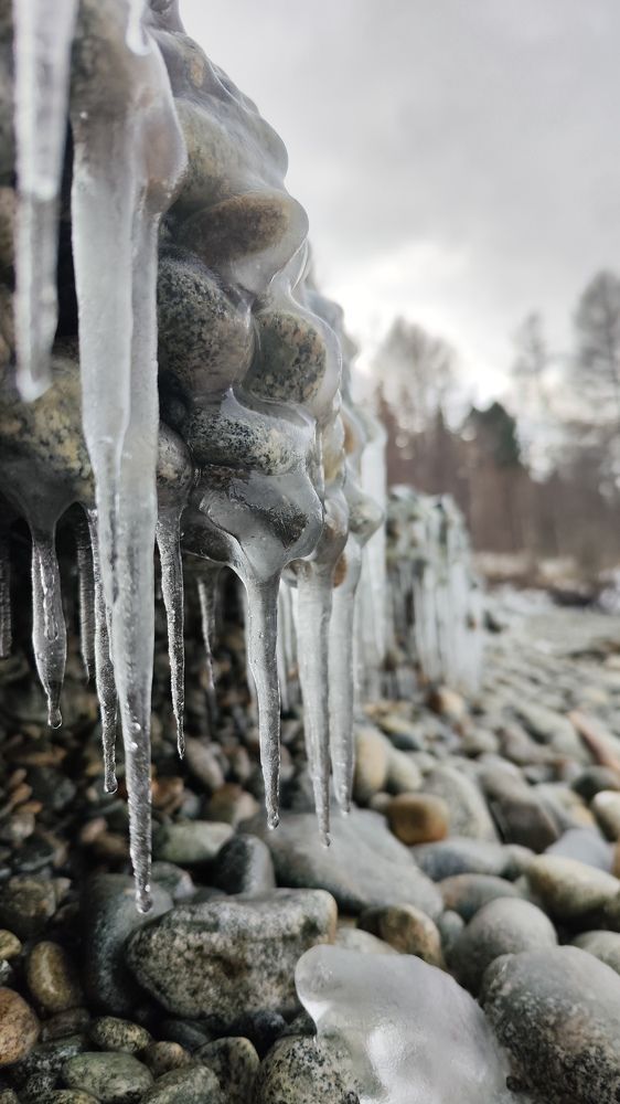 Замёрзший слезы Байкала. Ноябрь, 2023