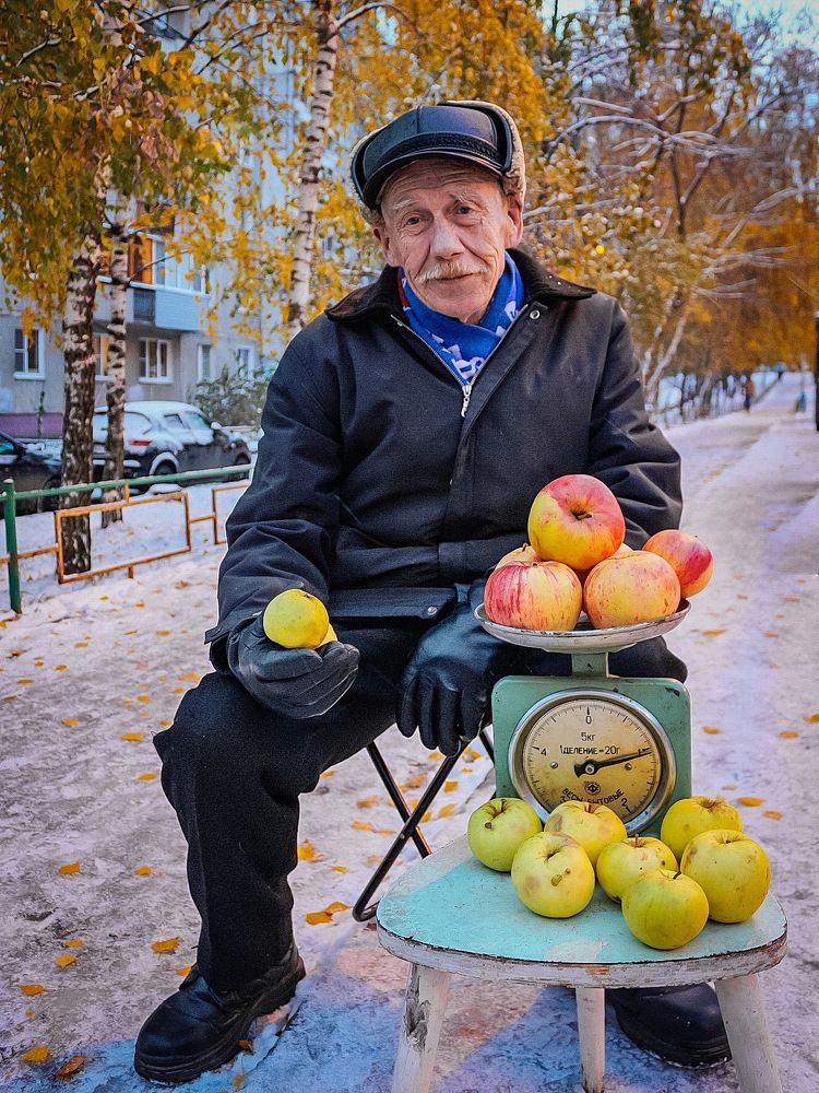 Яблоки на снегу