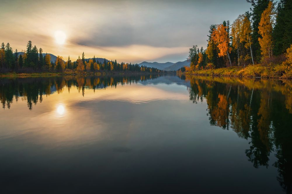 Октябрь в тайге Западных Саян