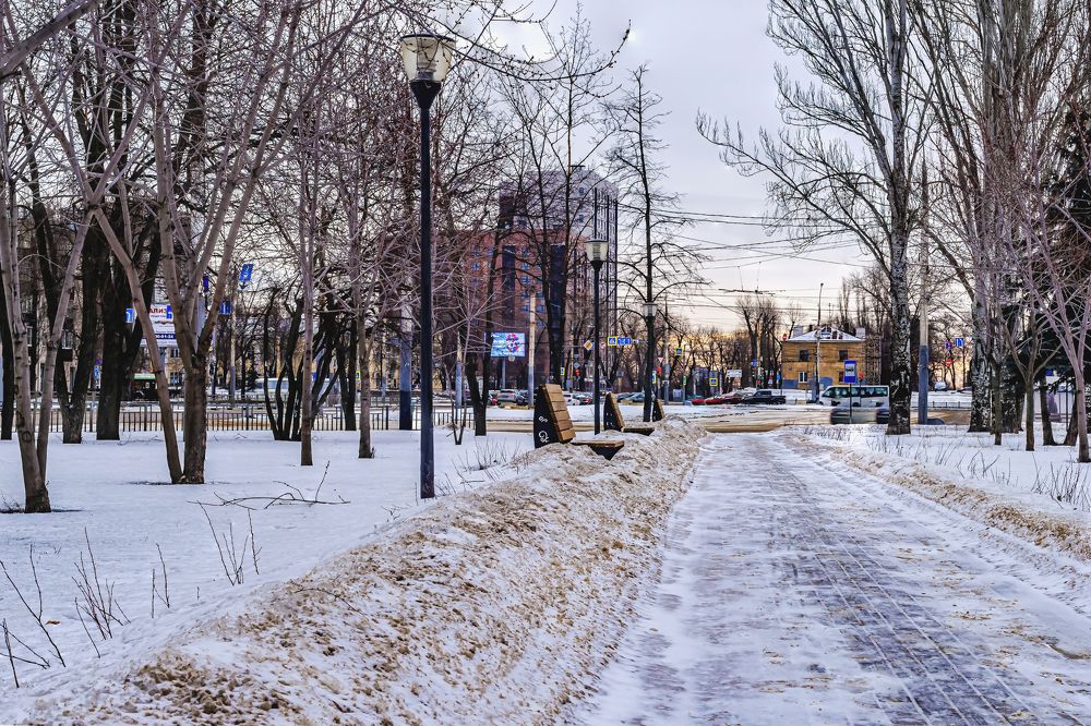 Утром в городе..