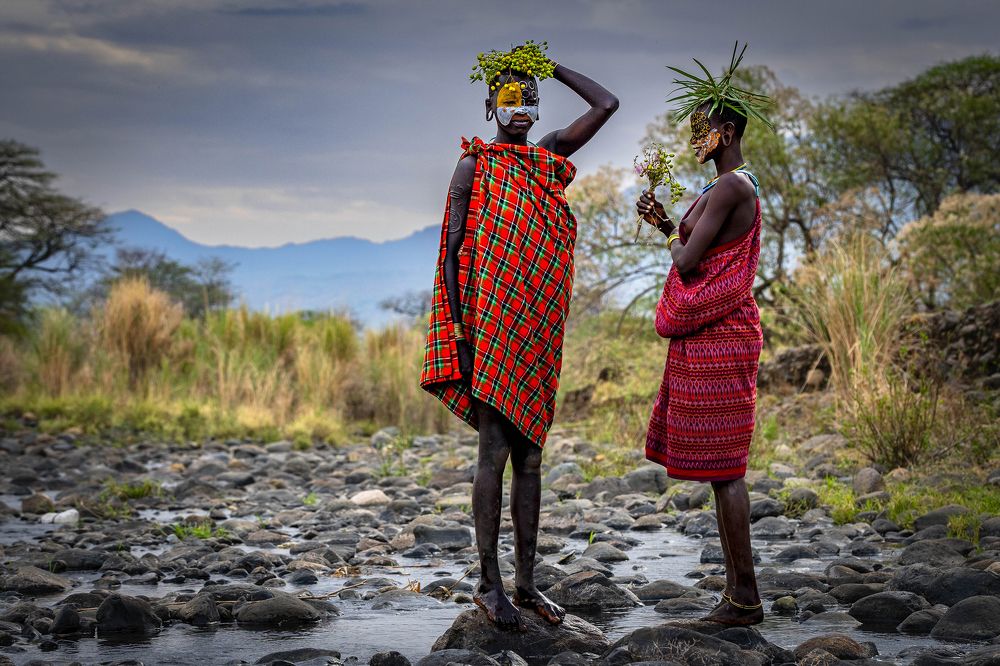 Naor & Bitir from the Surma Tribe