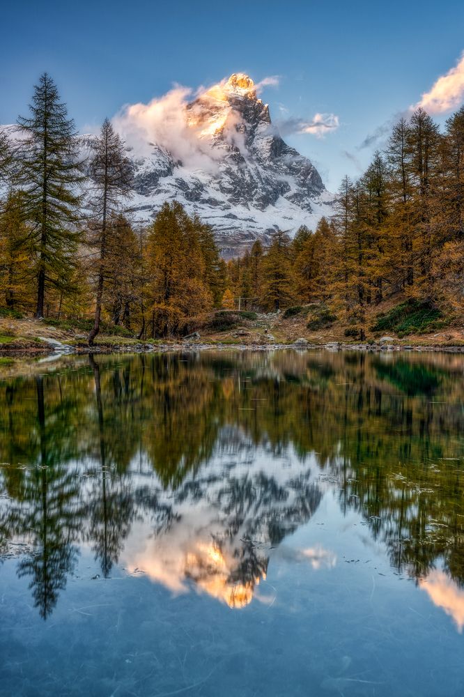 Matterhorn reflected on the Blue Lake