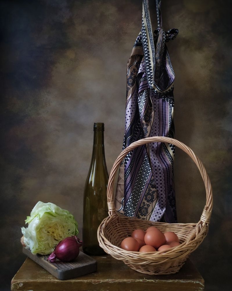 Натюрморт с корзинкой